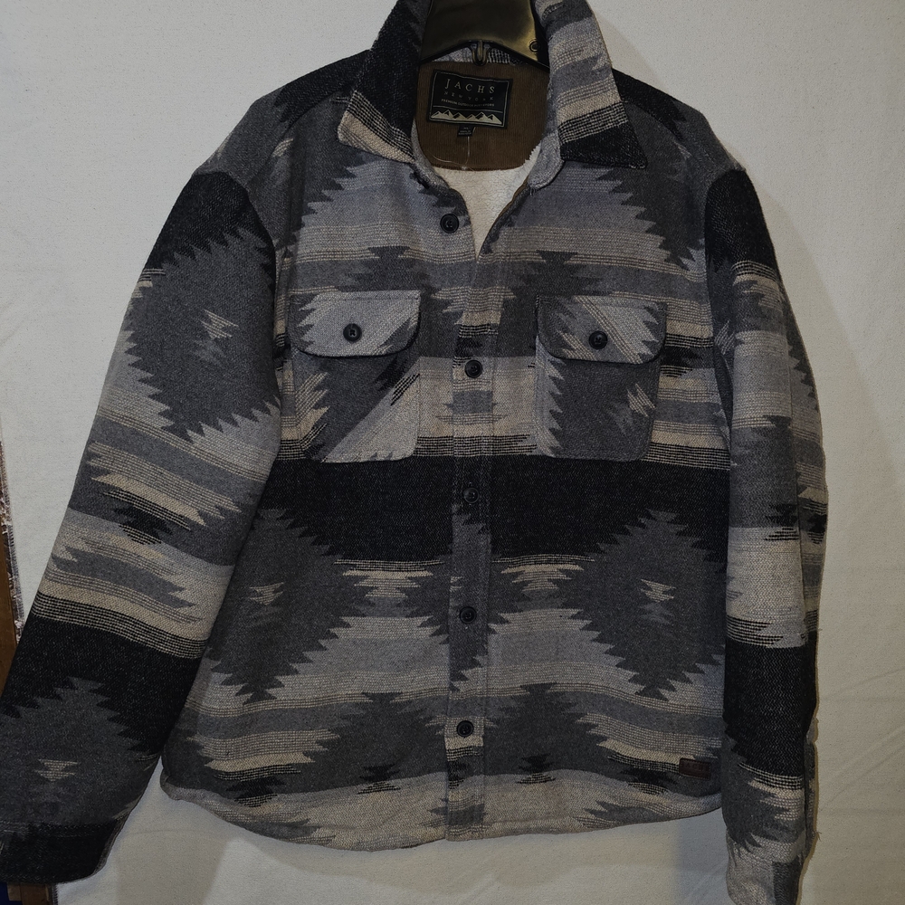Jack by BB Dakota Gray and Black Shirt Jacket